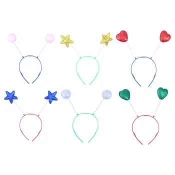 

6pcs Glitter Ball Hair Band Headpieces Hair Decorations for Masquerade