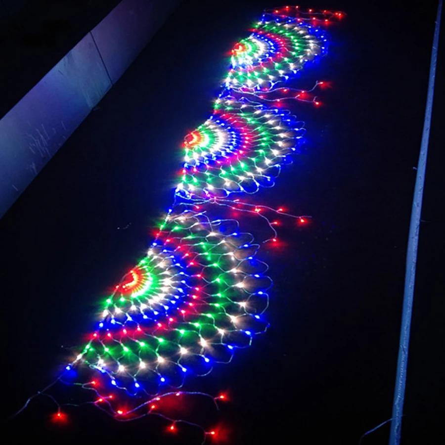 BEIAIDI 444LED, 3 шт., Рождественская сетка с павлином, сказочный светильник, гирлянда, 3M, наружная занавеска, сосулька, Сказочная гирлянда, праздничный светильник, ing