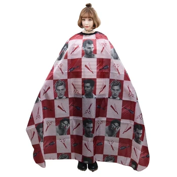 

Red Cutting Hair Waterproof Cloth Salon Barber Cape Hairdressing Hairdresser Apron Haircut Capes 140x160CM