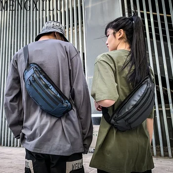 

MENGXILU Nylon Waist Bag Fanny Pack Adjustable Shoulder Belt Crossbody Bags For Women Zipper Purse Unisex Boy Girls Chest Bags