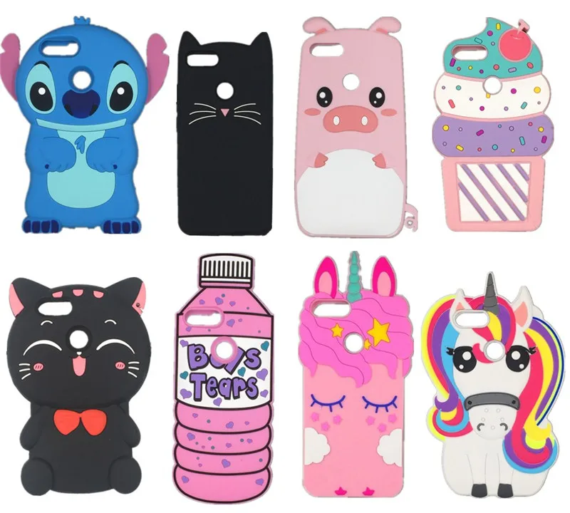 

3D Cartoon Kawaii Bow Tie cat unicorn Soft silicone phone Cover Case For Huawei Honor 5X 6X 7X 8X 8 9 10 lite nova 2 2i 3 3i 3e