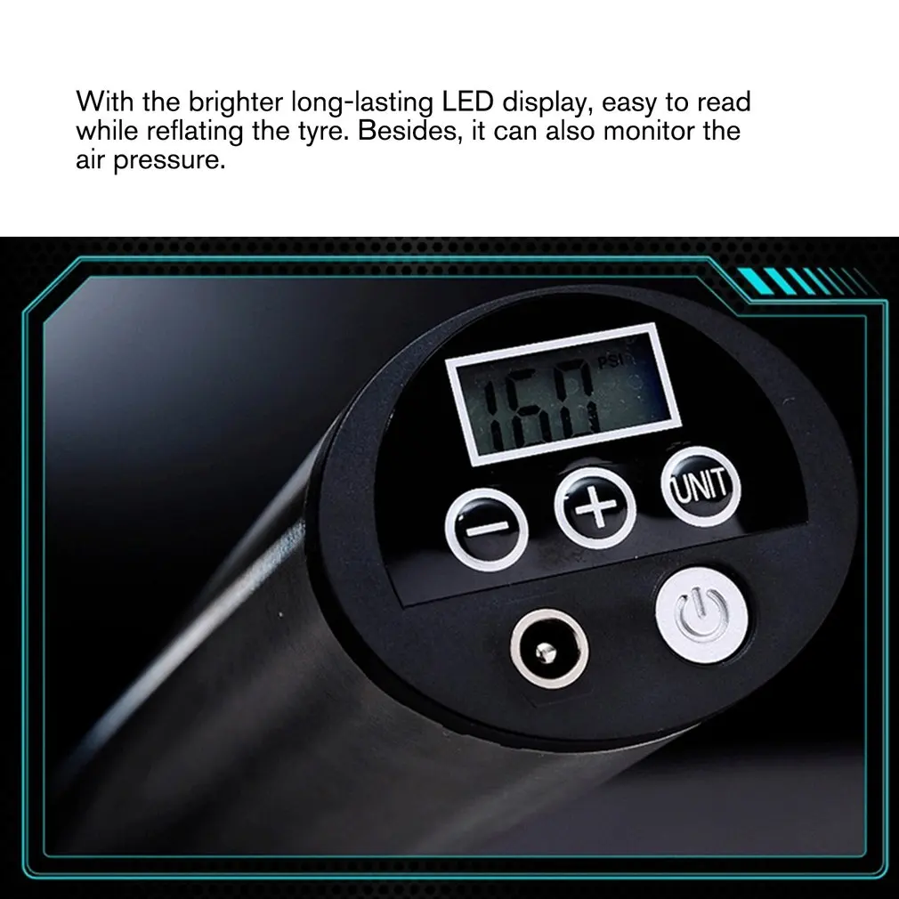 Smart USB Wireless Digital LED Car Air Compressor Pump Handheld Auto Bicycle Tire Inflator Electric Air Pump