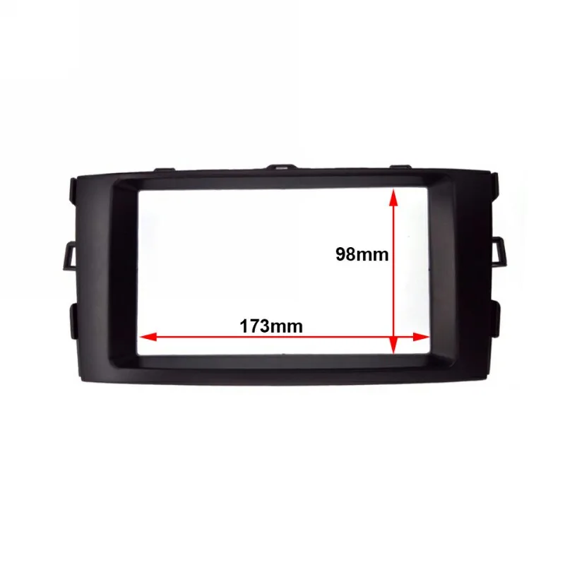 2 Din Facia для Toyota Corolla Spacio 2008-2010 двойной Din автомобильный Радио DVD стерео CD панель приборная панель комплект отделка лицевая, приборная панель рамка