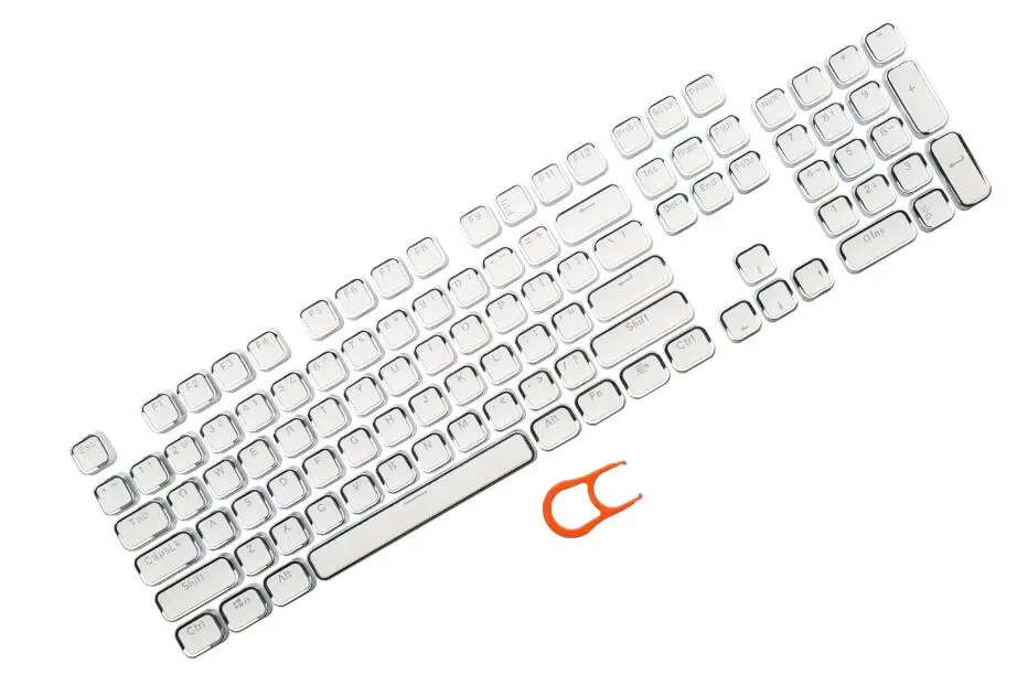 Square White Стимпанк пишущая машинка ключ крышка s для Cherry MX Outemu механическая клавиатура двойная съемка 104 клавиши Металл ощущение PBT ключ крышка - Цвет: Square White