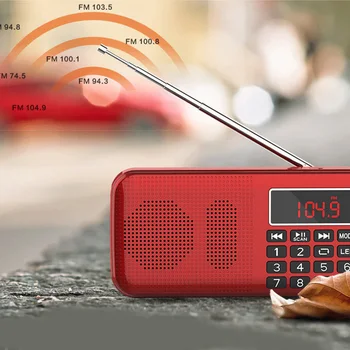 

L-558AM Digital MP3 Music Player Speaker Mini Portable Mini Auto FM AM MW Pocket Radio Receiver