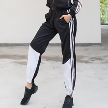 Y26K7122 свободные спортивные штаны в полоску женские штаны для фитнеса на открытом воздухе тренировочные штаны для спортзала Спортивная одежда для бега Quick-drys