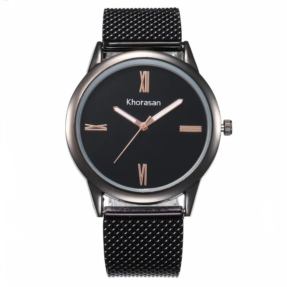

Wish Hot Selling Khorasan Women's Fashion Simple Measuring Model Plastic Mesh Belt Watch Quartz Watch Women's