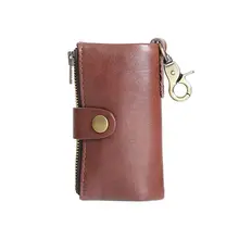 Мужской кожаный Длинный кошелек ID кредитный держатель для карт брелок сумка сумочка