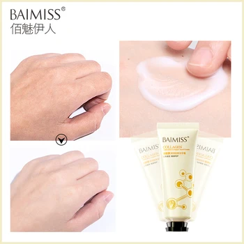 

BAIMISS Collagen Firming Hand Cream Nourishing Skin Care Anti Chapping Anti Aging Moisturizing Whitening Cream HandCare 1 bottle
