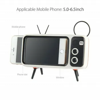 

Universal Car Phone Bracket for 5.6-6.0In Phone Retro TV Shape Wireless Bluetooth Speaker with Power Bank Function Auto Product