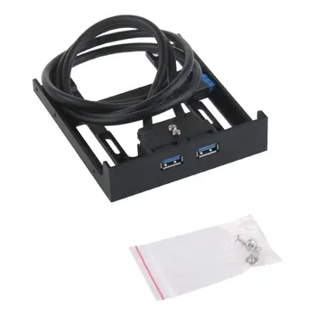 

20-Pin 2 Port High Speed USB 3.0 Front Panel Cable Adapter Computer Floppy Disk Built-in Panel For PC Desktop Floppy Bay