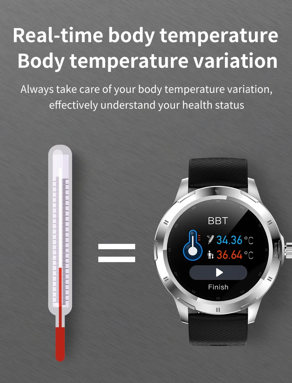 2020 K15 Smart Watch Men New Rolling menu fitness sports tracker Temperature smarthwatch Changable Strap For Android IOS Phone (5)