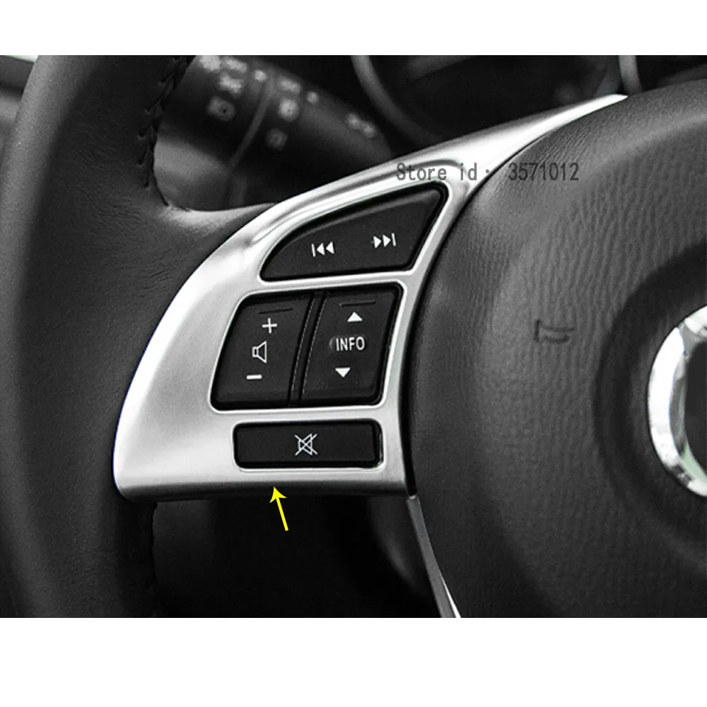 Автомобильный детектор палки Стайлинг ABS хром руль внутренний комплект отделка лампы рамка 2 шт для Mazda CX-5 CX5 2013