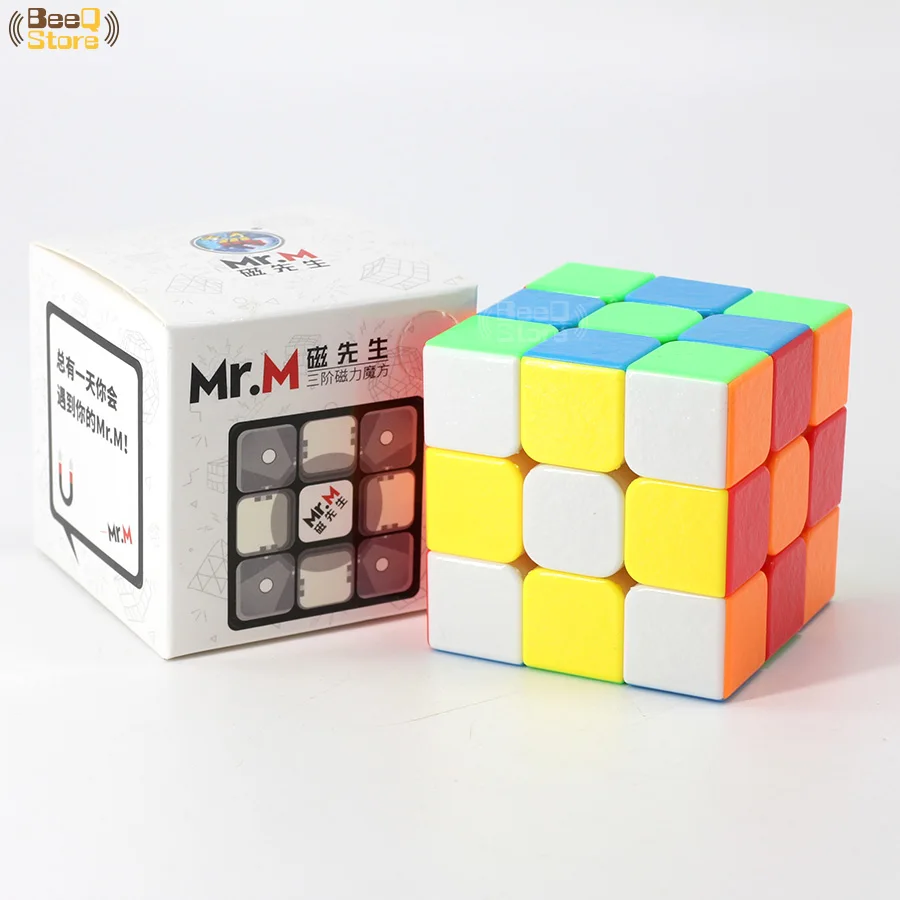 Shengshou Mr.M Магнитный магический куб 3x3x3 Stickerless 3x3 Speed Cube Puzzle развивающая игрушка для