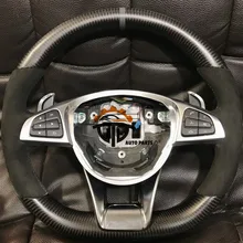 Матовый руль из углеродного волокна для Benz A45