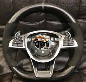 

Matt carbon fiber steering wheel For Benz A45