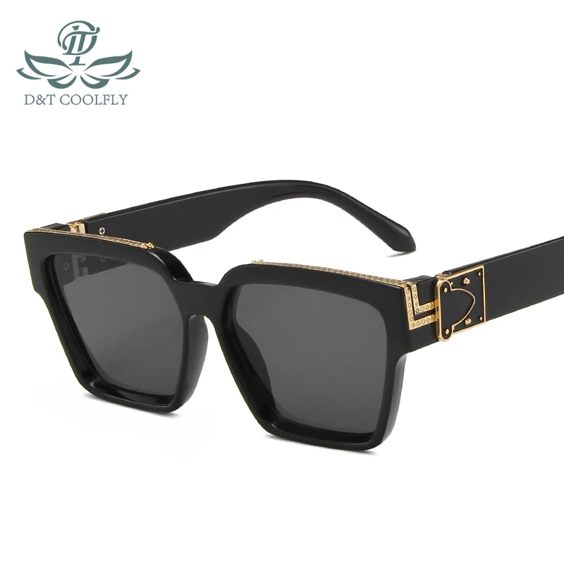 D&T 2020 New Fashion Cat Eye Sunglasses Women Men Cool PC Color Lens Metal Logo PC Frame Leopard Brand Designer Sunglasses UV400