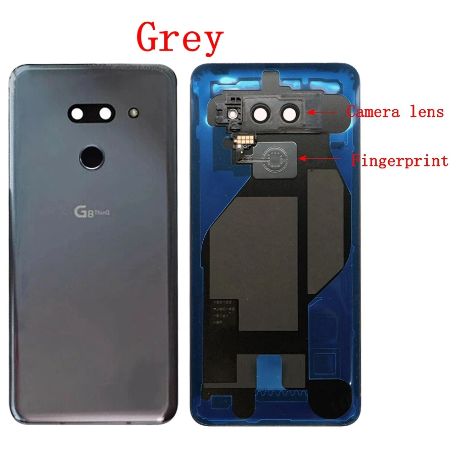 Новинка для LG G8 ThinQ задняя крышка батарейного отсека задняя крышка стекло для LG G8 ThinQ Крышка батарейного отсека LM-G820 чехол с объективом для камеры