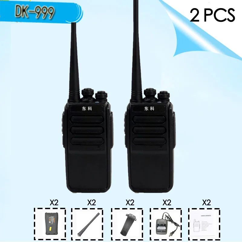 2PCS 2 шт. DONGKE 999 8 Вт портативная рация USB быстрая зарядка UHF 400-470 МГц PMR446 CB радио comunicador портативная рация vox - Цвет: 2PCS