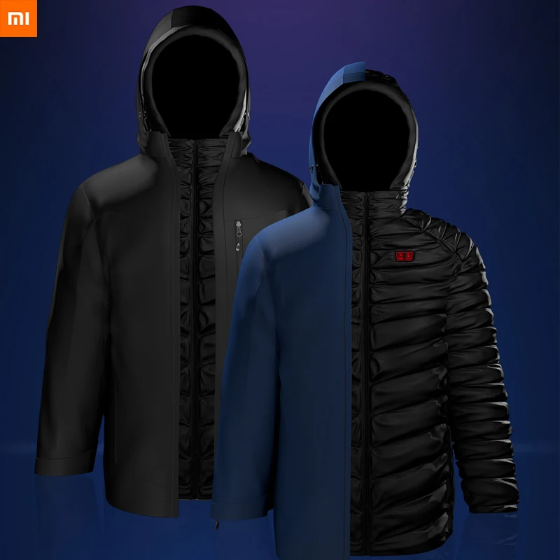 

New Xiaomi Youpin Cottonsmith 3in1 Electric Heating Clothes Multi-zone Heating Smart Down Jacket Overcome 120 Degrees Below Zero