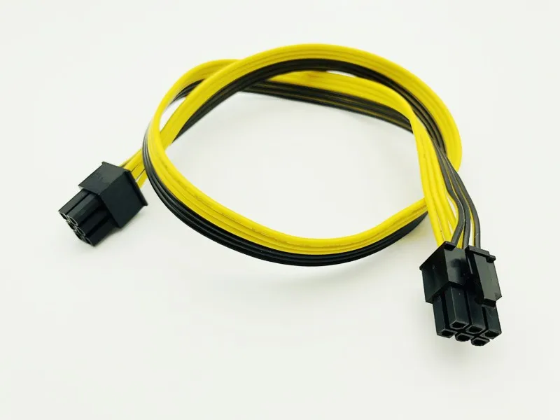 10 шт. 50 см 6P до Кабель адаптер 18AWG провода Графический Расширение карты шнур