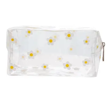 

Transparent Waterproof Fruit Print PVC Plastic Cosmetic Bag Multi-Use Large Capacity Cartoon Makeup Bag Toiletry Bag For Travel