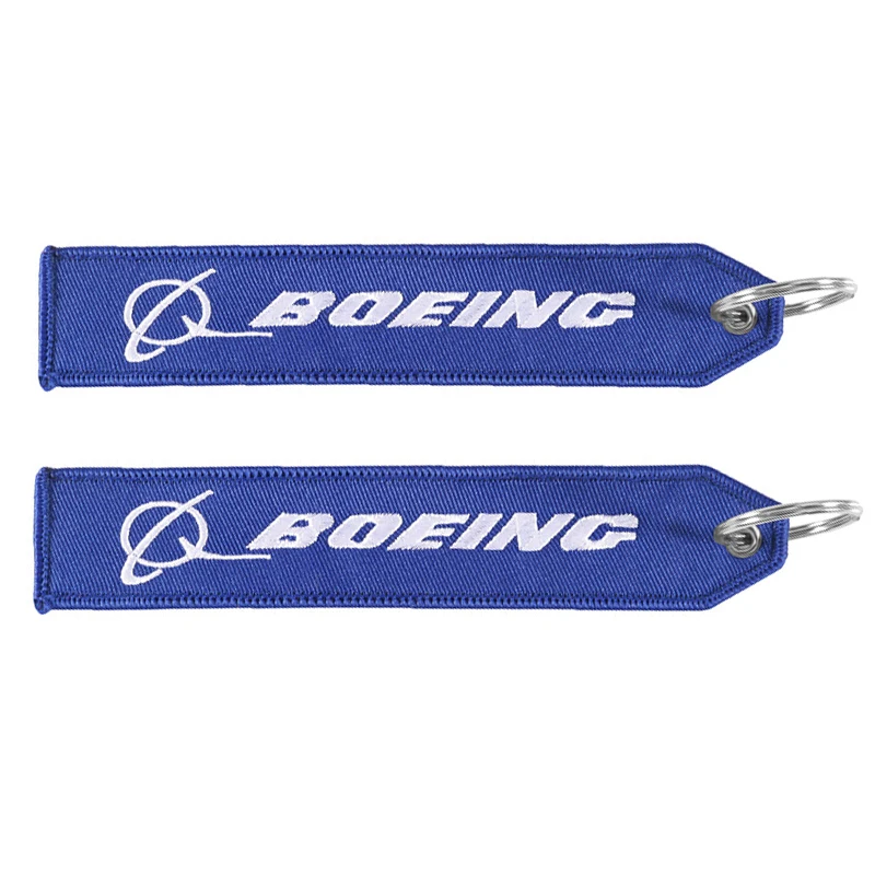 

MiFaViPa модная безделушка Boeing брелок вышивка специальная бирка этикетка авиация брелки для подарка OEM кольцо для ключей модные ювелирные изделия