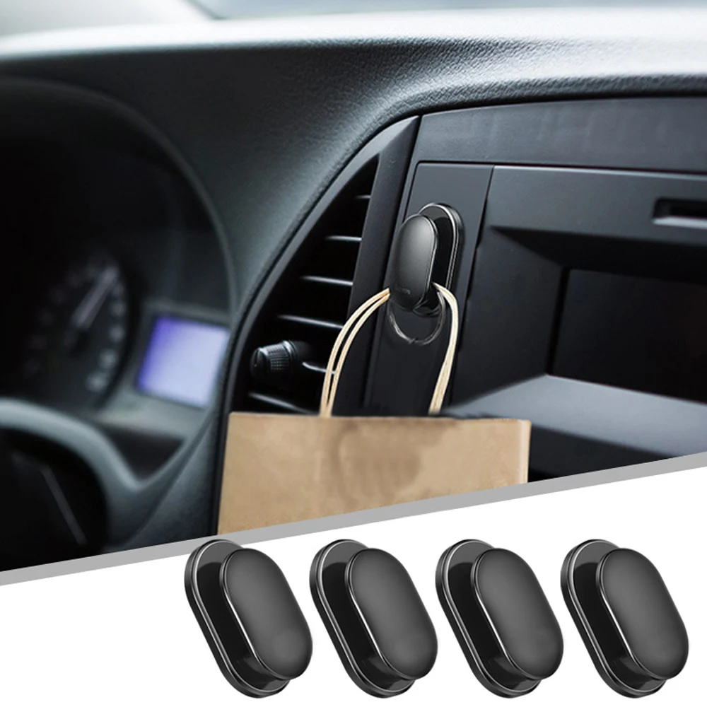 DSYCAR 4 шт./компл. автомобиля крючки, органайзер, хранилище, сумочка, вешалка для USB кабель для наушников для хранения ключей аксессуар для автомобиля клей крючок вешалка