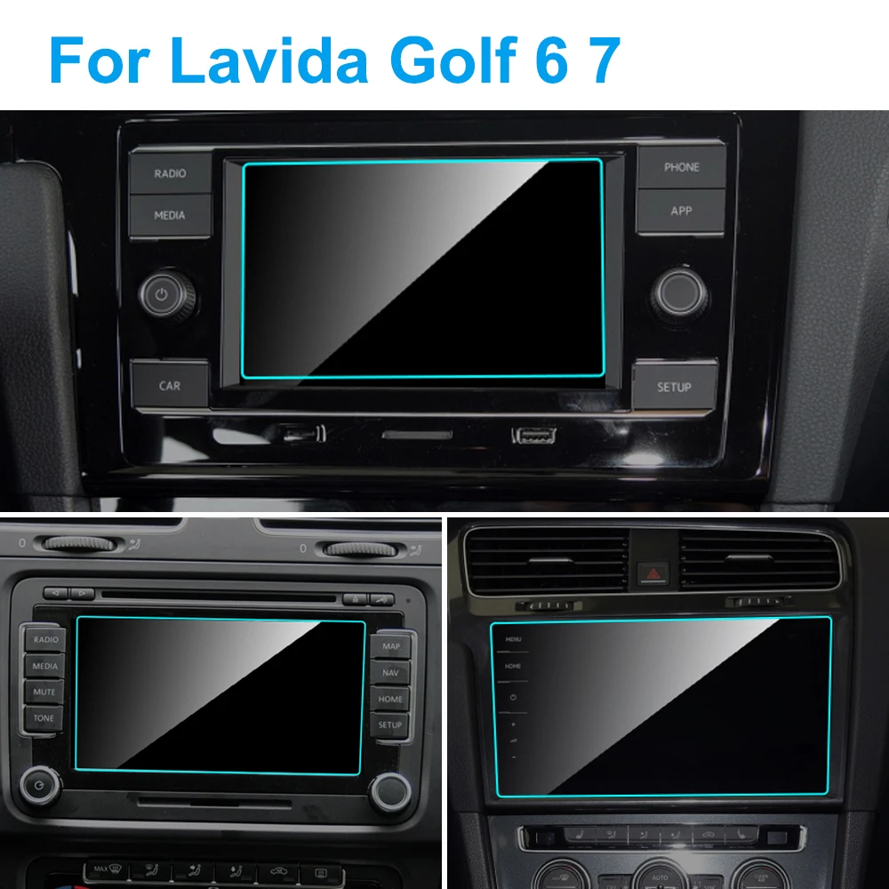 5 9.2 Inch Car GPS Navigation Screen Protector for Volkswagen VW Golf 7 2016 Lavida Auto Interior Tempered Glass Accessories |