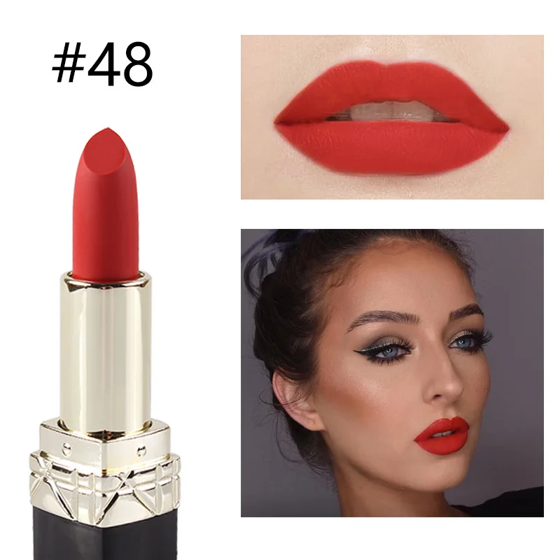MISS ROSE 12 видов цветов губная помада бархат Labiales водонепроницаемый Бальзам для губ палка Сексуальная Помада красота оттенок губ Макияж матовая помада макияж