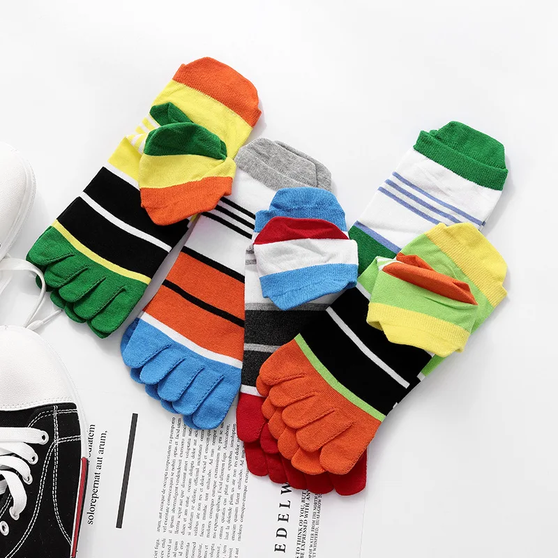 Women's Toe Socks Cotton Crew Sock Five Finger Socks Running - Temu