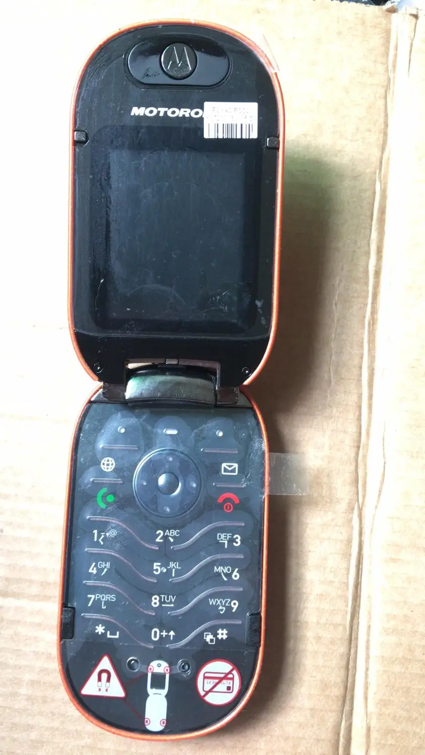U6 разблокированный флип Motorola U6 разблокированный Motorola PEBL V6 телефон 2," GSM флип сотовый телефон