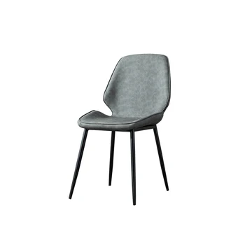 

Nordic Chair Chair Contemporary And Contracted Computer Chair Leather Chair Creative Soft Package Restaurant Web Celebrity