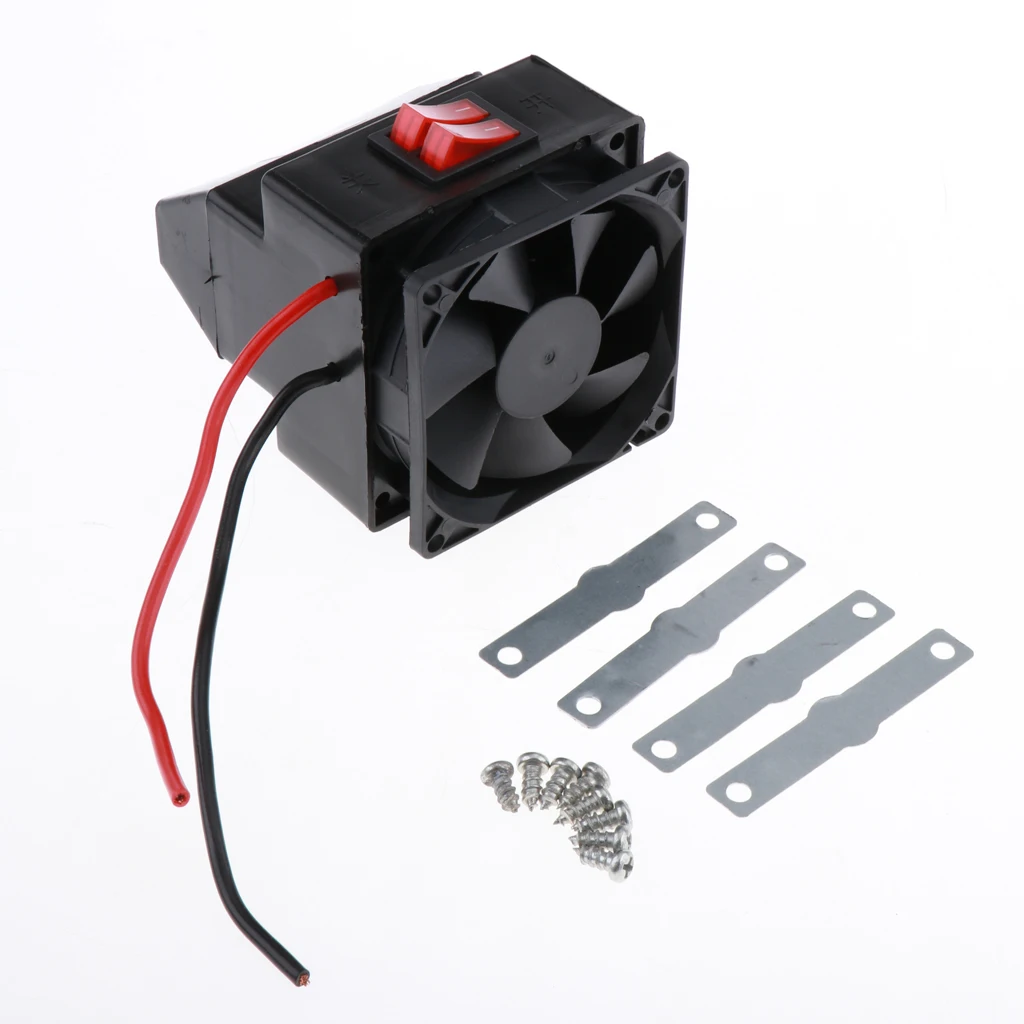 24V 300W Portable Car Heater Hot Fan for Car Heating, Windshield Defroster and Demister