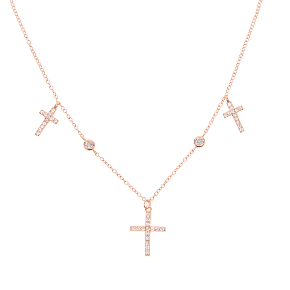 2018 Горячая Фабрика микро проложить cz Крест очарование кулон массивные модные