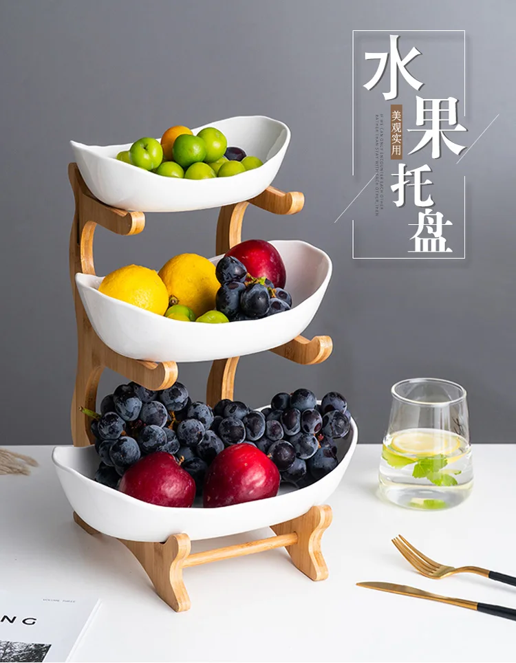 3-tier fruit bowl candy bowl Snack 