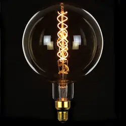 TIANFAN Edison ЛАМПЫ G200 большая лампа Светодиодная в форме шара-глобуса винтажная спиральная нить 4 Вт 6 Вт диммируемая декоративная подвесная