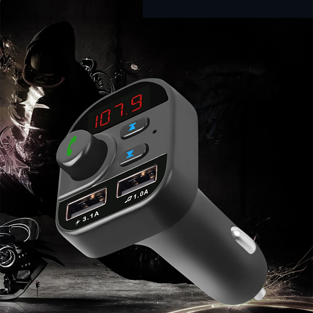 1 шт. беспроводной fm-передатчик Bluetooth Carkit Hands Free стерео A2DP автомобильный музыкальный MP3 плеер Поддержка TF карта U диск воспроизведения