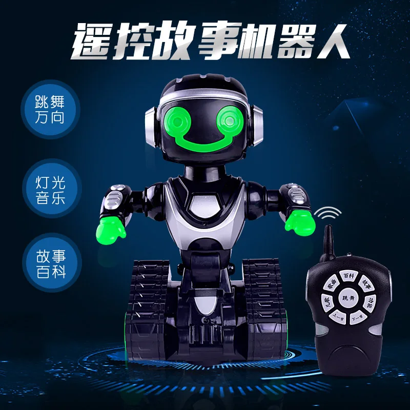 

Creative Children Electric Dancer Robot Light And Sound Universal Dancing Remote Control Story Robot Toys