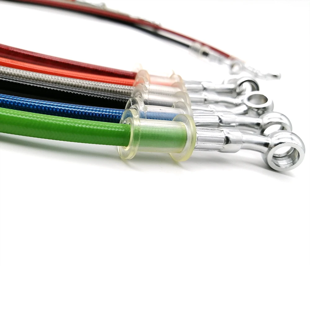Motorcycle Brake Oil Hose Brake Line400-1500mmCable Dirt-Bike Motorbike Stainless Steel Cable Dirt-Bike Hydraulic Brake for Bike
