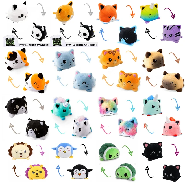 Double Sided Cat Gato Kids Flip Plushie Animals Unicorn Peluches For Pulpos Playtime Game FNAF Five Nights Plush Toy 2