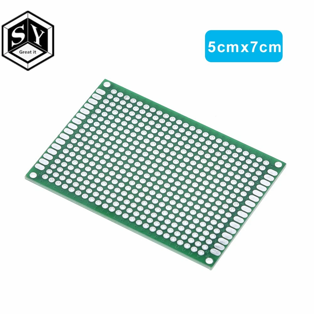 4 шт. Great IT 5x7 4x6 3x7 2x8 см двухсторонний медный Прототип pcb универсальная плата