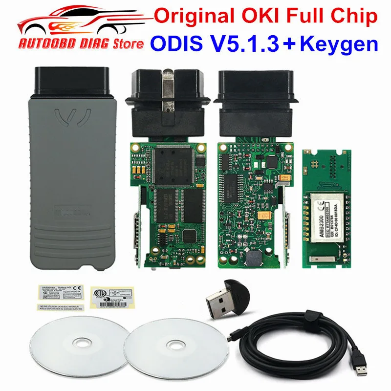 OKI VAS 5054A ODIS V4.4.10 Bluetooth AMB2300 VAS5054A полный чип 4.4.1 OBD2 автомобиля диагностический инструмент 5054 Поддержка UDS для VAG