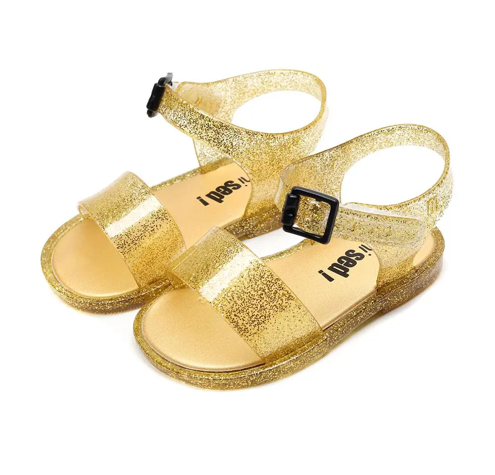 

Mini Melissa Girl Jelly Sandals Original 2020 New Girl Princess Shoes Children Shoes Kids Sandal Bow Non-slip Baby Beach Shoes