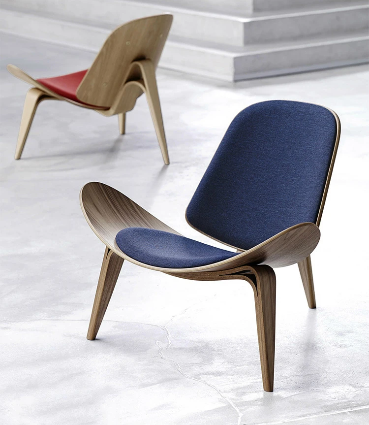 Скандинавское кресло-ракушка креативная простота одиночный диван кресло улыбка