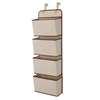 

Non-Woven Fabric Multi-Layer Behind The Door Hanging Storage Bag Multi-Function Closet Organizer Shoes Four Baby Bag