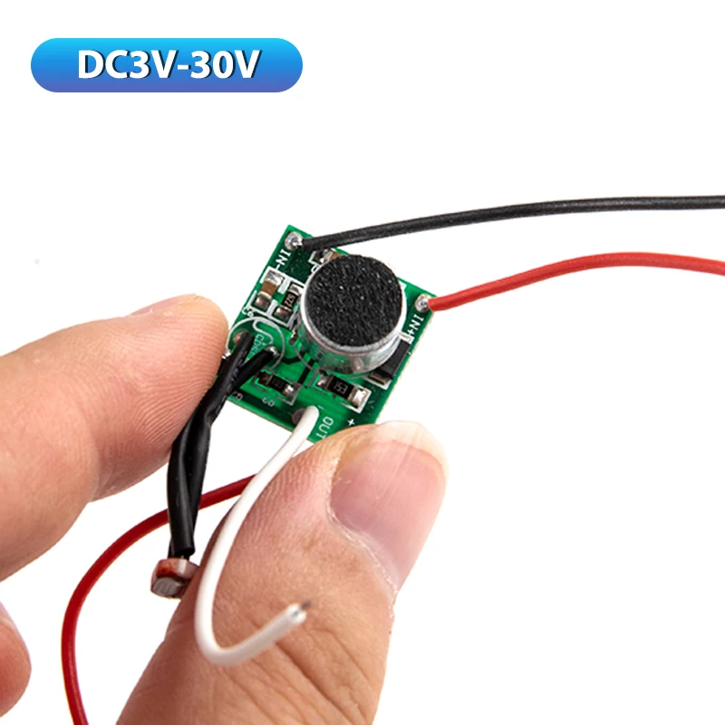 

1PC DIY Low Voltage DC Sound Light Control Sensor DC 3V-30V LED Driver 5V 6V 12V 24V Photosensitive Voice Switch Module Circuit