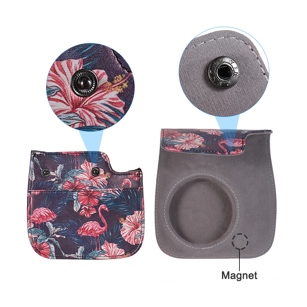 Anoder Camera Case Bag with Strap for Fujifilm Instax Mini 9/8+/8s/8 Instax Camera Case Bag