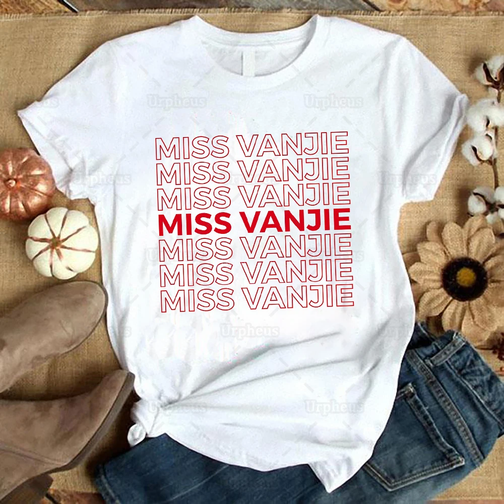 Новое поступление футболка Miss Vanjie RuPaul's Drag Race с принтом летние футболки коротким