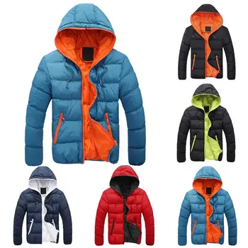 

Winter Jacket Hooded Coat For Men Thick Warm Winter Jacket Men Windproof Parka